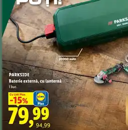 Lidl Parkside baterie externa cu lanternă Ofertă