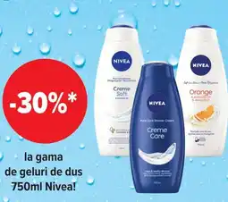 Carrefour La gama de geluri de dus Nivea Ofertă