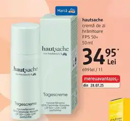 DM hautsache cremă de zi hrănitoare Ofertă