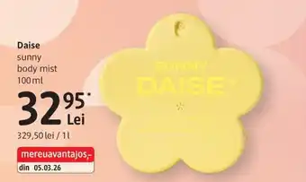 Daise sunny body mist