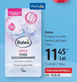 DM Balea mască cu uree pentru picioare Ofertă