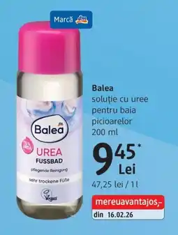 DM Balea soluție cu uree pentru baia picioarelor Ofertă