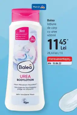 DM Balea loțiune de corp cu uree Ofertă