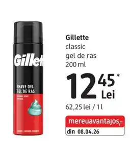 DM Gillette classic gel de ras Ofertă