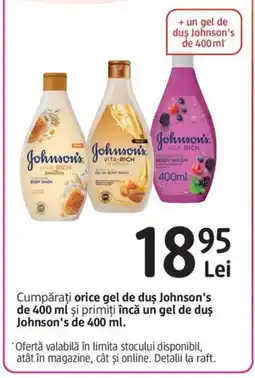 DM johnson's gel de duș Ofertă