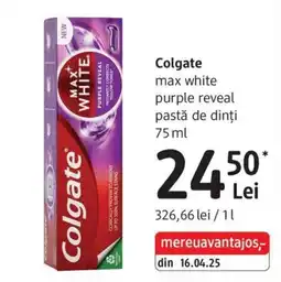 DM Colgate max white purple reveal pasta de dinti Ofertă