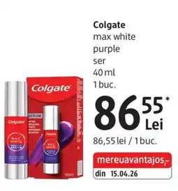 DM Colgate max white purple ser Ofertă