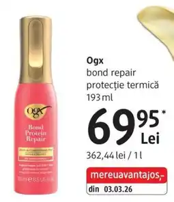 DM Ogx bond repair protectie termica Ofertă