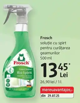 DM Frosch soluție cu spirt pentru curățarea geamurilor Ofertă