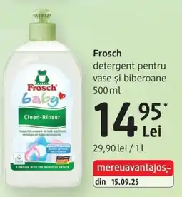 DM Frosch detergent pentru vase și biberoane Ofertă