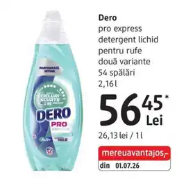DM Dero pro express detergent lichid Ofertă