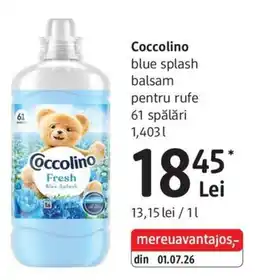 DM Coccolino blue splash balsam pentru rufe Ofertă
