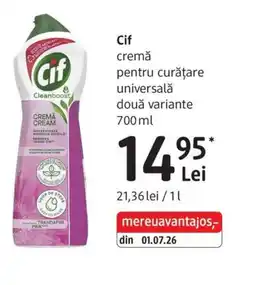 DM Cif cremă pentru curățare universală Ofertă