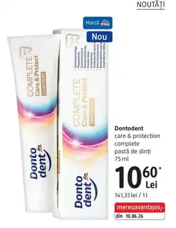 DM Dontodent care & protection complete pasta de dinti Ofertă
