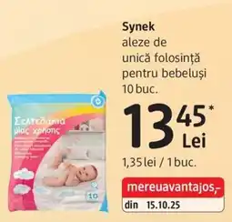 DM Synek aleze de unică folosință pentru bebeluși Ofertă
