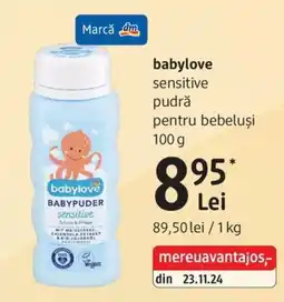 DM babylove pudră pentru bebeluși Ofertă