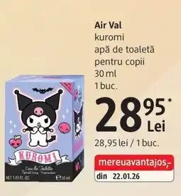 DM Air Val kuromi apă de toaletă pentru copii Ofertă