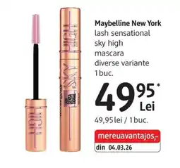 DM Maybelline New York lash sensational sky high mascara Ofertă