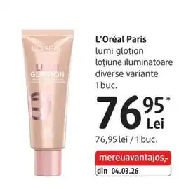 DM L'Oréal Paris lumi glotion lotiune iluminatoare Ofertă