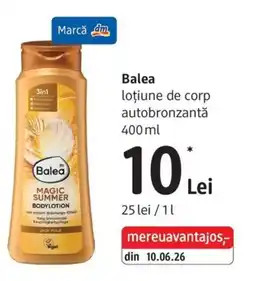 DM Balea loțiune de corp autobronzantă Ofertă