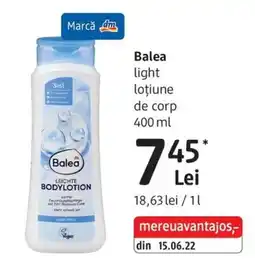 DM Balea light loțiune de corp Ofertă