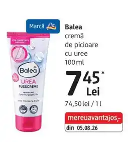 DM Balea cremă de picioare cu uree Ofertă
