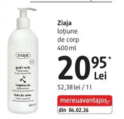 DM Ziaja loțiune de corp Ofertă