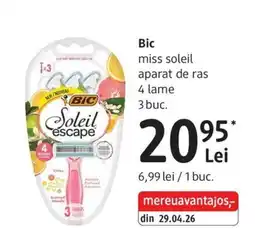 DM Bic miss soleil aparate de ras Ofertă