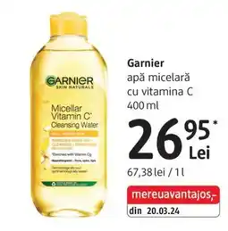 DM Garnier apă micelară cu vitamina C Ofertă