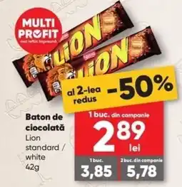 PROFI Lion baton de ciocolată standard / white Ofertă