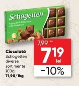 PROFI Schogetten ciocolată alpine milk chocolate with hazelnuts Ofertă