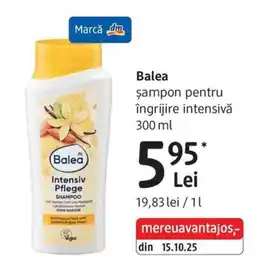 DM Balea șampon pentru îngrijire intensivă Ofertă