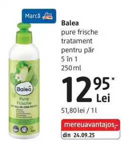 DM Balea pure frische tratament pentru păr Ofertă