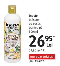 DM Inecto balsam cu cocos pentru păr Ofertă