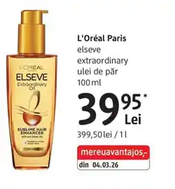 DM L'Oréal Paris elseve extraordinary ulei de păr Ofertă