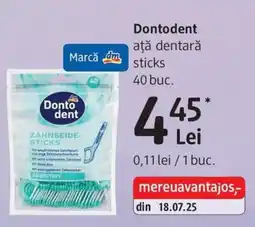 DM Dontodent ață dentară sticks Ofertă