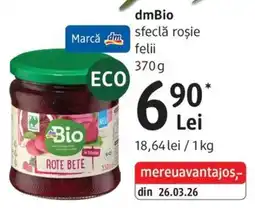 DM dmBio sfeclă roșie felii Ofertă