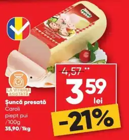PROFI Carolii șuncă presată piept pui Ofertă