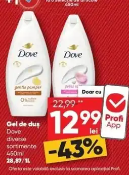 PROFI Dove gel de duș diverse sortimente Ofertă