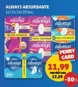 Penny Always Absorbante Ofertă