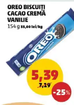 Penny OREO BISCUITI CACAO CREMĂ VANILIE Ofertă