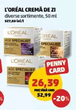 Penny L'Oréal Cremă de Zi Ofertă