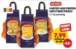 Penny Cartofi Albi pentru Copt/Fiert/Prajit Ofertă