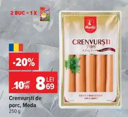Carrefour Crenvurști de porc, Meda Ofertă