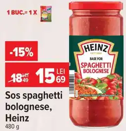 Carrefour Sos spaghetti bolognese, Heinz Ofertă