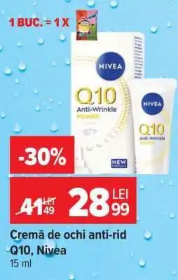 Carrefour Cremă de ochi anti-rid Q10, Nivea Ofertă