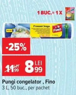 Carrefour Pungi congelator, Fino Ofertă