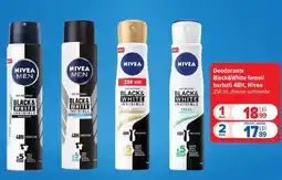 Carrefour Deodorante Black&White femei/bărbați 48H, Nivea Ofertă