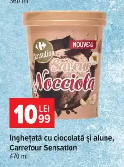 Carrefour Înghețată cu ciocolata și alune, Carrefour Sensation Ofertă