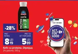 Carrefour Kefir cu proteine Olympus Ofertă